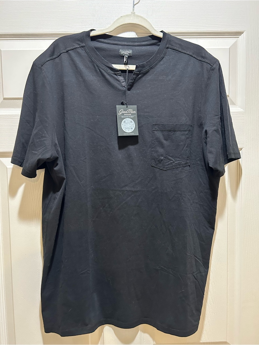Good Man Brand Black Short-Sleeve Pocket Tee Sz XXL